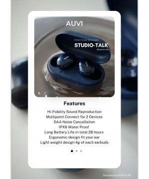AUVI Studio-Talk True Wireless Earbuds